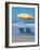 Yellow Beach Umbrella-Mark Gibson-Framed Photographic Print