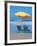 Yellow Beach Umbrella-Mark Gibson-Framed Photographic Print