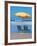 Yellow Beach Umbrella-Mark Gibson-Framed Photographic Print