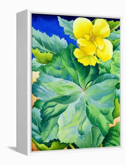 Yellow Begonia, 2019 (Watercolour on Paper)-Christopher Ryland-Framed Premier Image Canvas