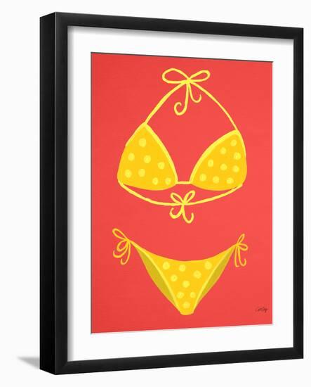 Yellow Bikini Coral-Cat Coquillette-Framed Giclee Print