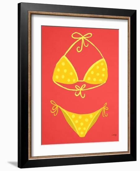 Yellow Bikini Coral-Cat Coquillette-Framed Giclee Print