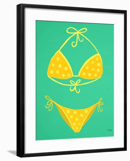 Yellow Bikini Mint-Cat Coquillette-Framed Giclee Print