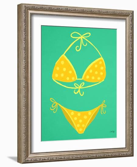 Yellow Bikini Mint-Cat Coquillette-Framed Giclee Print