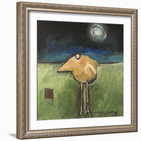 Yellow Bird in Moonlight-Tim Nyberg-Framed Giclee Print