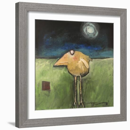 Yellow Bird in Moonlight-Tim Nyberg-Framed Giclee Print