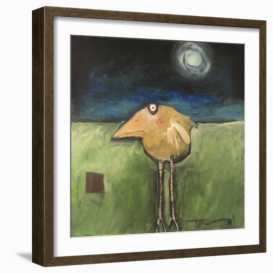 Yellow Bird in Moonlight-Tim Nyberg-Framed Giclee Print