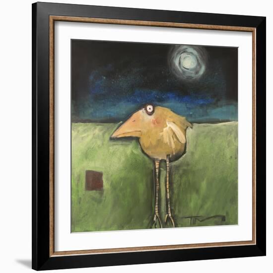 Yellow Bird in Moonlight-Tim Nyberg-Framed Giclee Print