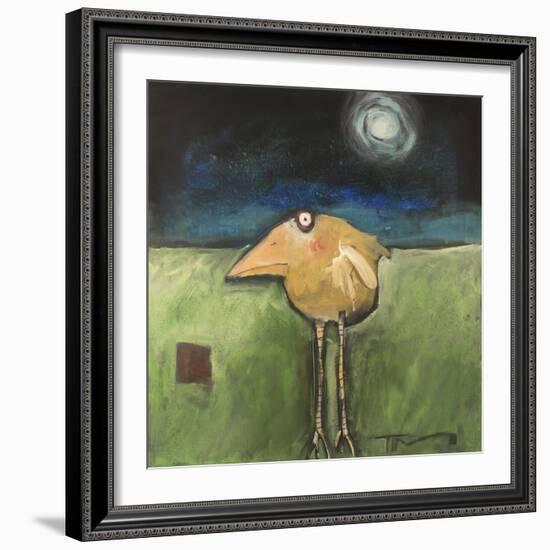 Yellow Bird in Moonlight-Tim Nyberg-Framed Giclee Print