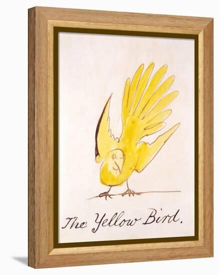 Yellow Bird-Edward Lear-Framed Premier Image Canvas