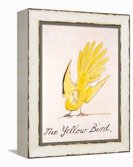 Yellow Bird-Edward Lear-Framed Premier Image Canvas