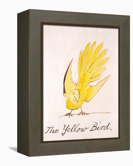 Yellow Bird-Edward Lear-Framed Premier Image Canvas
