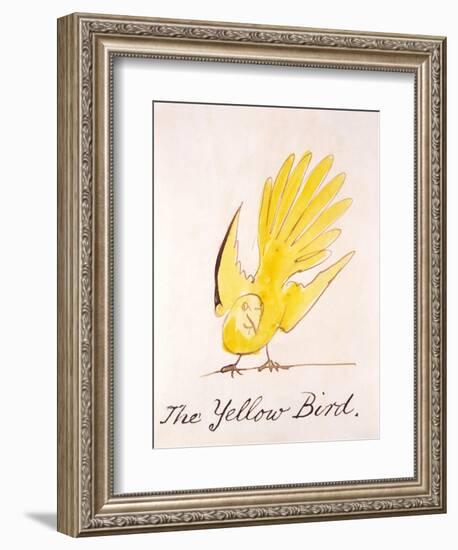 Yellow Bird-Edward Lear-Framed Giclee Print