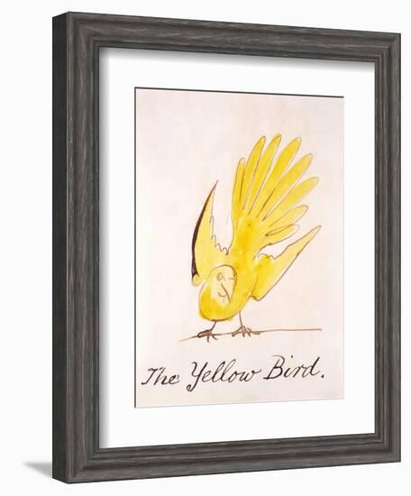 Yellow Bird-Edward Lear-Framed Giclee Print