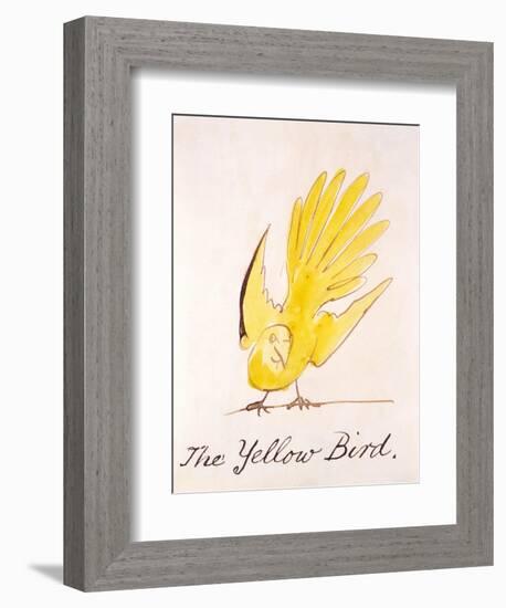 Yellow Bird-Edward Lear-Framed Giclee Print