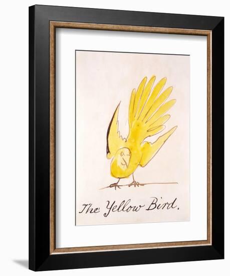 Yellow Bird-Edward Lear-Framed Giclee Print