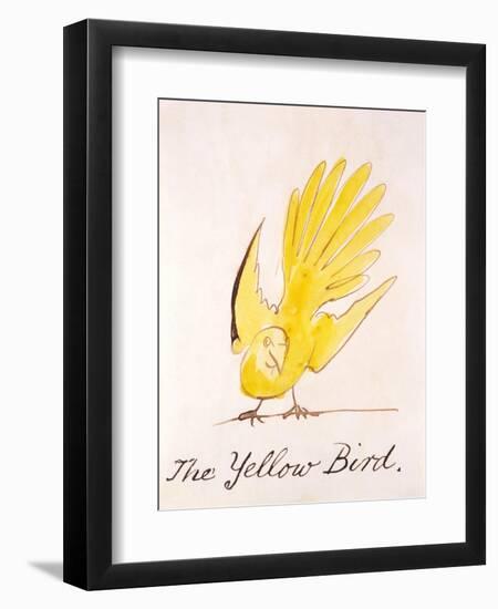 Yellow Bird-Edward Lear-Framed Giclee Print