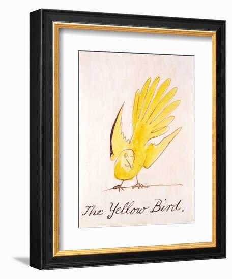 Yellow Bird-Edward Lear-Framed Giclee Print