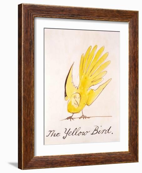 Yellow Bird-Edward Lear-Framed Giclee Print