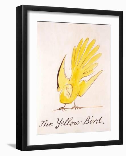 Yellow Bird-Edward Lear-Framed Giclee Print