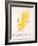 Yellow Bird-Edward Lear-Framed Giclee Print