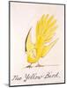 Yellow Bird-Edward Lear-Mounted Premium Giclee Print