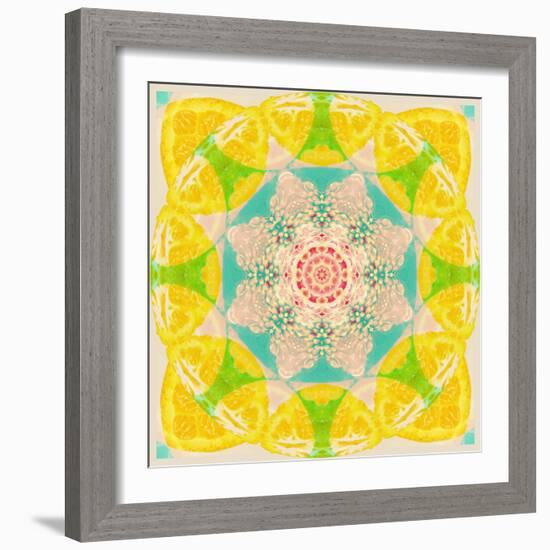 Yellow Blossom Mandala-Alaya Gadeh-Framed Photographic Print