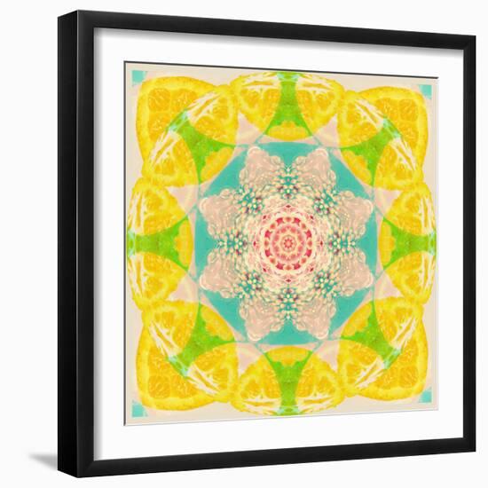 Yellow Blossom Mandala-Alaya Gadeh-Framed Photographic Print