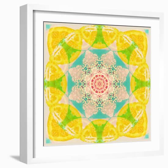 Yellow Blossom Mandala-Alaya Gadeh-Framed Photographic Print