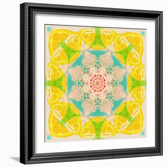 Yellow Blossom Mandala-Alaya Gadeh-Framed Photographic Print