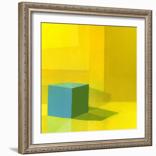 Yellow / Blue-Daniel Cacouault-Framed Giclee Print