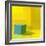 Yellow / Blue-Daniel Cacouault-Framed Giclee Print