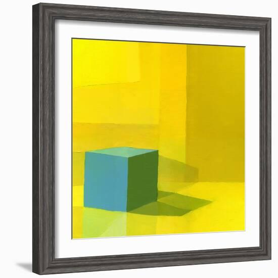 Yellow / Blue-Daniel Cacouault-Framed Giclee Print