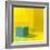 Yellow / Blue-Daniel Cacouault-Framed Giclee Print