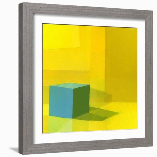 Yellow / Blue-Daniel Cacouault-Framed Giclee Print