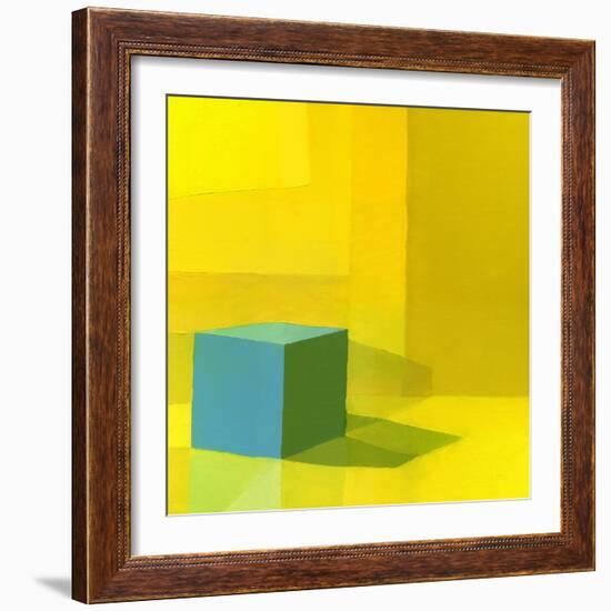 Yellow / Blue-Daniel Cacouault-Framed Giclee Print