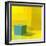 Yellow / Blue-Daniel Cacouault-Framed Giclee Print