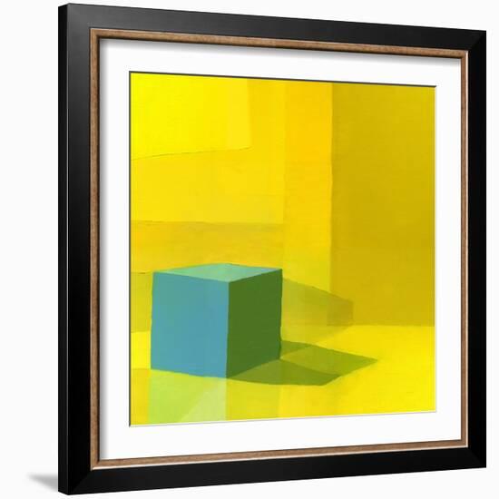 Yellow / Blue-Daniel Cacouault-Framed Giclee Print