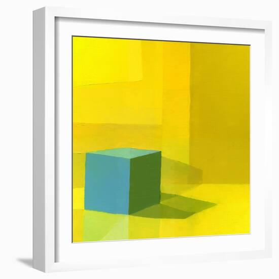 Yellow / Blue-Daniel Cacouault-Framed Giclee Print