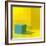 Yellow / Blue-Daniel Cacouault-Framed Giclee Print