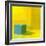 Yellow / Blue-Daniel Cacouault-Framed Giclee Print