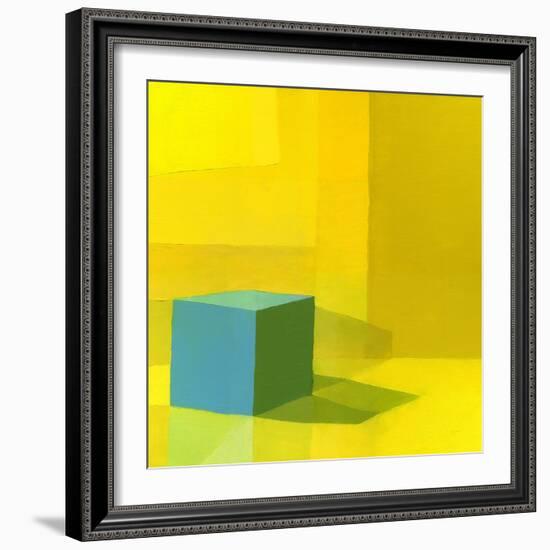 Yellow / Blue-Daniel Cacouault-Framed Giclee Print