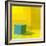 Yellow / Blue-Daniel Cacouault-Framed Giclee Print