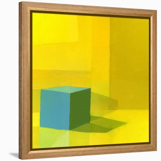 Yellow / Blue-Daniel Cacouault-Framed Premier Image Canvas