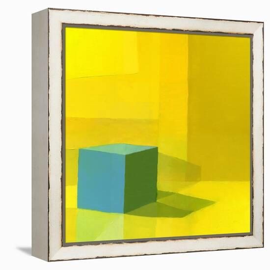 Yellow / Blue-Daniel Cacouault-Framed Premier Image Canvas