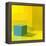 Yellow / Blue-Daniel Cacouault-Framed Premier Image Canvas