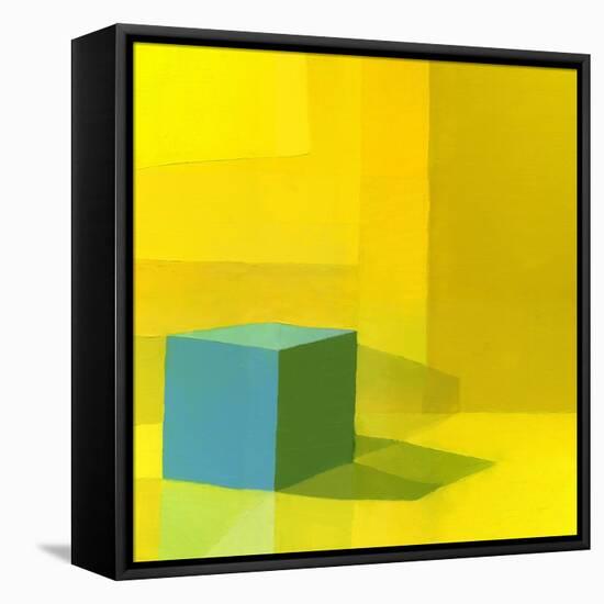 Yellow / Blue-Daniel Cacouault-Framed Premier Image Canvas