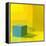 Yellow / Blue-Daniel Cacouault-Framed Premier Image Canvas