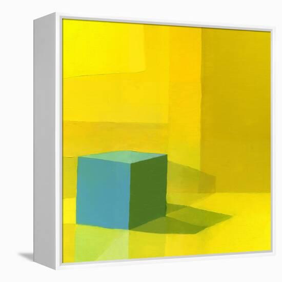 Yellow / Blue-Daniel Cacouault-Framed Premier Image Canvas