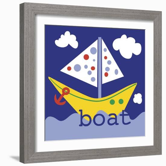 Yellow Boat-Erin Clark-Framed Giclee Print